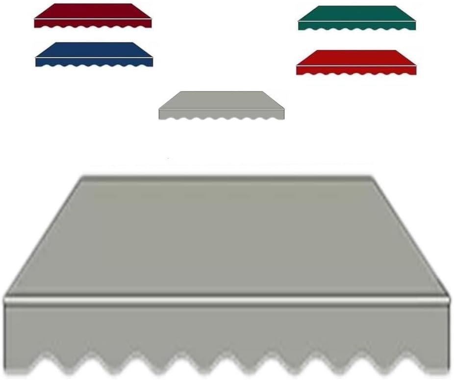 Retractable Awning Replacement Fabric, Patio Awning Replacement Top Cover, Window Sunshade Awning Canopy Canvas Without Frame for for Market Door(Green,6.5x5ft/2x1.5m)