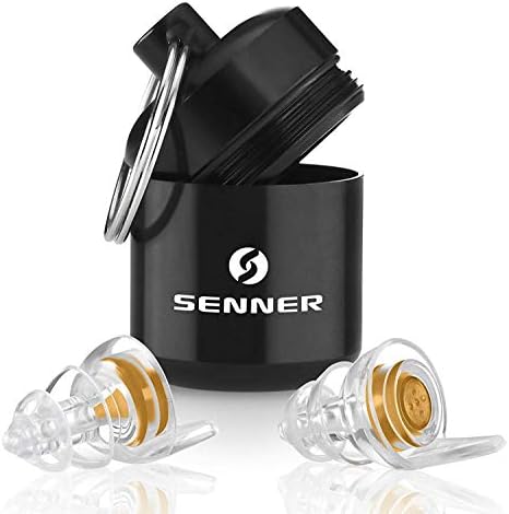 Senner WorkPro Reusable Hearing Protection Earplugs with Aluminium Container. Ideal Ear Plugs for Work, Light to Wear and Quiet, Noise Reduction at the Workplace, for Work Safety.