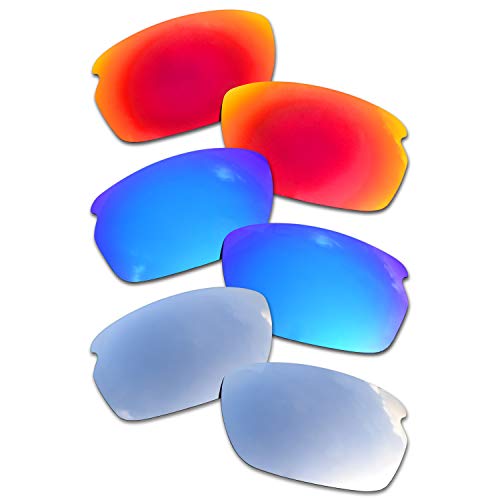 SOODASE Für Oakley Carbon Shift Sonnenbrillen Rot/Blau/SilberPolarisierte Ersatzgläser Cover