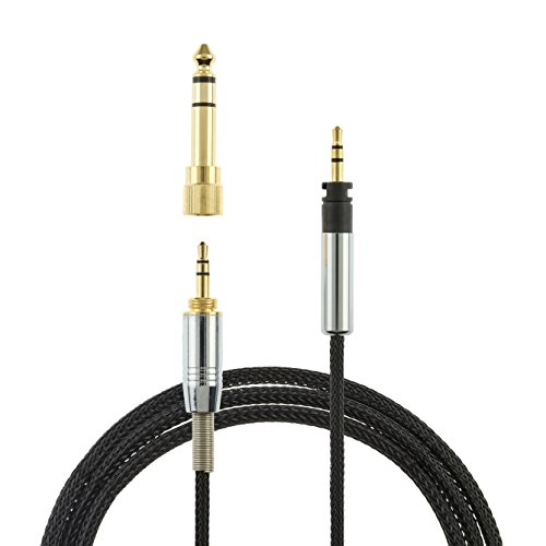 AGS Retail Ltd. Vervangende audio-upgrade-kabel voor Sennheiser Momentum - Zwart, 1,2 m lange audiokabel met vergulde audio-aansluitingen in slim mould-design | audio-accessoires