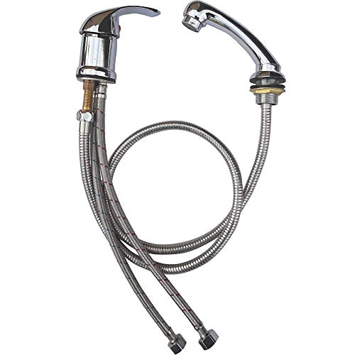 VAKON SALON - Einhebel Mischbatterie aus Messing für Waschbecken, Duschkopf Handbrause mit Schlauch, Friseurarmatur für Waschsessel und Friseurwaschanlage VAKON SALON - Einhebel Mischbatterie aus Messing für Waschbecken, Duschkopf Handbrause mit Schlauch, Friseurarmatur für Waschsessel und Friseurwaschanlage