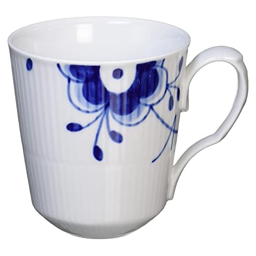 Royal Copenhagen 1016871 Blå fluted mugg, porslin