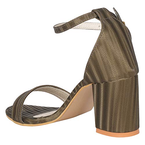 Image of Misto Women's and Girl's Formal Casual Suede Leather Block Heel Sandal