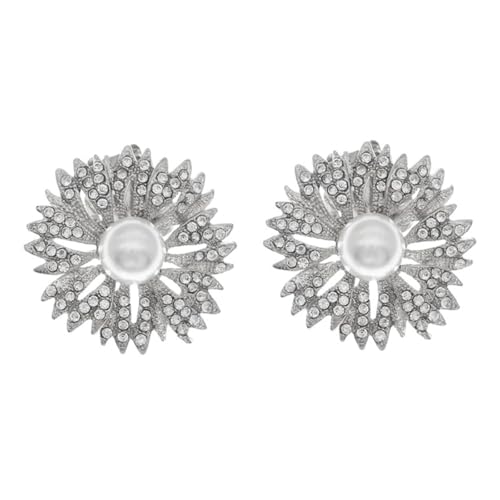 Hemoton Rhinestone Wedding Shoe Flower Clip with Pearl Detachable Bridal Shoe Buckle Accessories for Bride Wedding Heels Decoration by Hemoton - Used condition - US$5.35