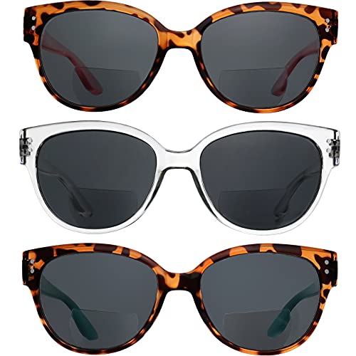 Bifocal Sunglasses For Women Reader Sunglasses Classic Retro Style Sun Protection Outdoors Eyewear -+2.5 #TOP1