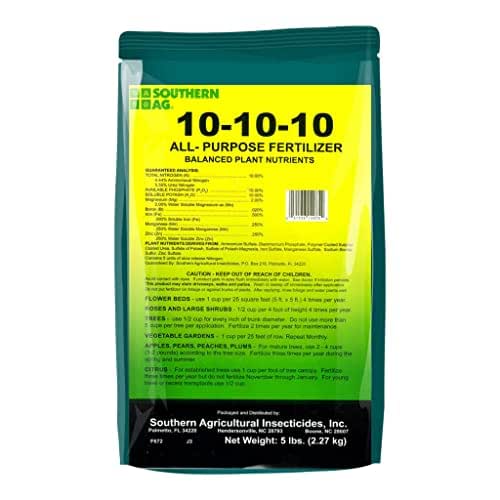 Southern Ag All Purpose Granular Fertilizer 10-10-10, 5 LB Size: