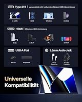 Newsoul Portable Monitor 24 Zoll 144Hz | QLED Mobiler Monitor | 2000:1 FreeSync 450Nits 145% sRGB | USB-C & HDMI | VESA & Metallgehäuse | Bildschirm Portable Groß für Laptop/PS5/4/Xbox/Switch – Ansicht 8