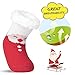 Fuzzy Slipper Socks Kids Baby Toddler Boys Girls Christmas Holiday Fluffy Sherpa Fleece Wool Lined Non Slip Gripper Grip Anti Skid Winter Cabin Cozy Warm Soft Thermal Santa Claus, Gift for Children