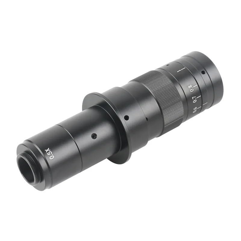 Lente de montaje ajustable con Zoom C 8X-180X, aumento de 0,6-4,5 for cámara de vídeo industrial HDMI VGA USB