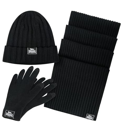 Conjunto Lonsdale ACOMB para regalar en invierno con gorro y bufanda