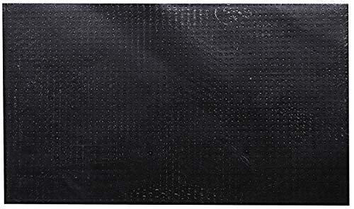 Image of Kuber Industries PVC Anti Slip Welcome Door Mat 15 inchx21.5 inch (Black & Gold) -CTKTC029184