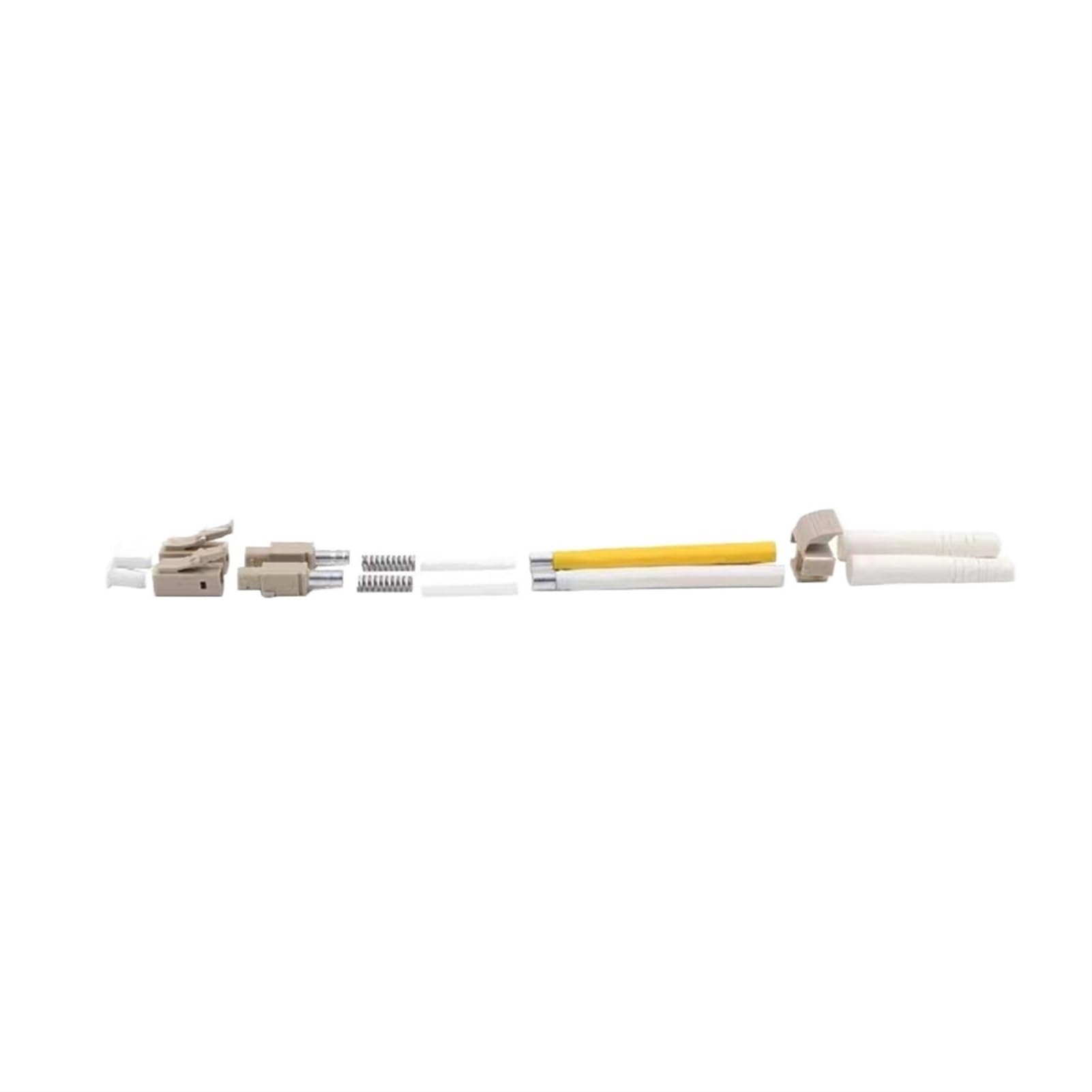 Lot de 200 connecteurs de fibre optique duplex LC/A OM3 3,0 mm 2,0 mm Dual Core SM MM LC/A partie FTTH Accessoires Virole en céramique (bleu 3.0 sans virole)