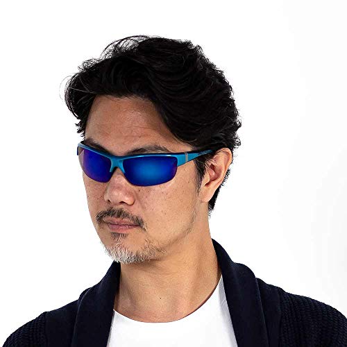 Image of VITENZI Sunglasses for Men and Women Trendy and Cool Sun Glasses, Retro Vintage Wrap Around Sport Shades Rome
