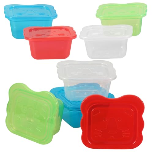 ERINGOGO 8stücke Teiliges Food-container Mit Deckel Mikrowellengeeignet Aus Lebensmittelechtem Für Aufbewahrung Von Babynahrung Frischhaltend Und Geruchsneutral