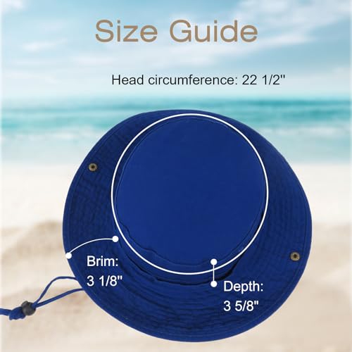 Image of Bucket Hat Wide Brim UV Protection Sun Hat Boonie Hats Fishing Hiking Safari Outdoor Hats for Men and Women