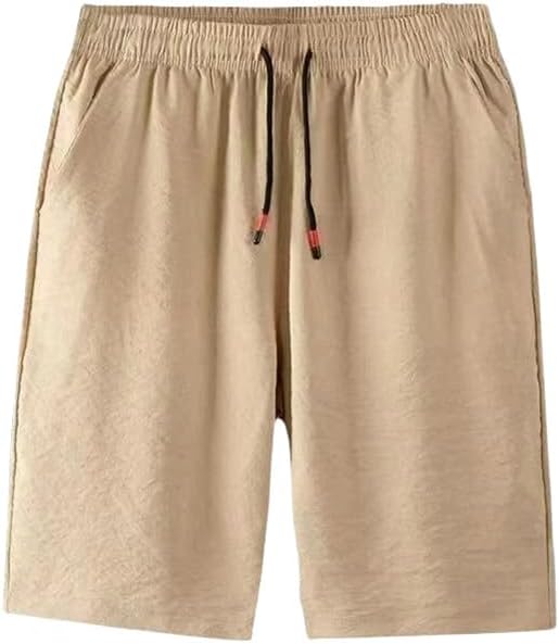 USTZFTBCL Men's Mid-Length Sports Casual Shorts Loose Thin Versatile Beach Shorts Summer
