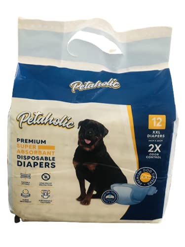 See full amazon price history chart for Petaholic Premium Super Absorbent Disposable Diapers 12 pcs XXL Size (34cm x 60 cm) Pack of 2 Leak Proof Protection Sold by DogsNCats Petaholic Premium Super Absorbent Disposable Diapers 12 pcs XXL Size (34cm x 60 cm) Pack of 2 Leak Proof Protection Sold by DogsNCats (B095C9T6J4) Amazon Price History, Amazon Price Tracker