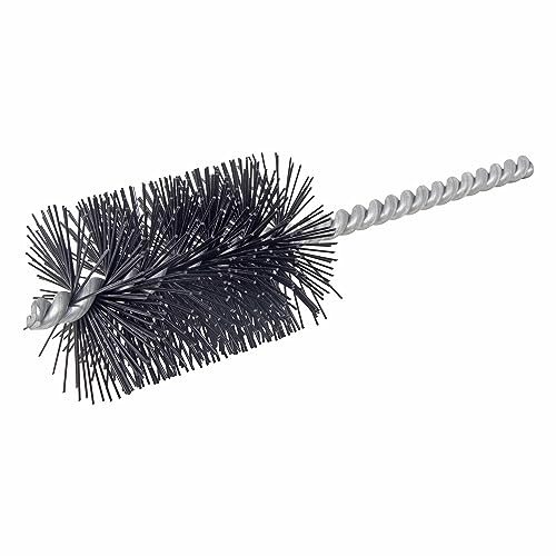 Image of Brush Research 83 Series Tube Brush-Cut For Power, 2.000 inch Brush Diameter, 6-12 Nylon .028 Wire Fill, 3 inch Brush Length, 7 inch Overall Length, Made in USA (Pack of 6)