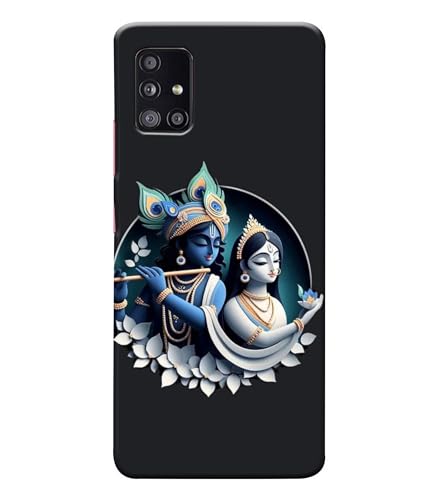 Image of Lord Radha Krishna Printed Hard Back Case Cover Compatible for Samsung Galaxy M51 (Multicolor) - D1666