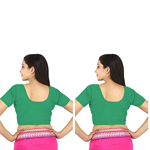 Image of Namita Women's Rubia Cotton Solid Half Sleeve Blouse