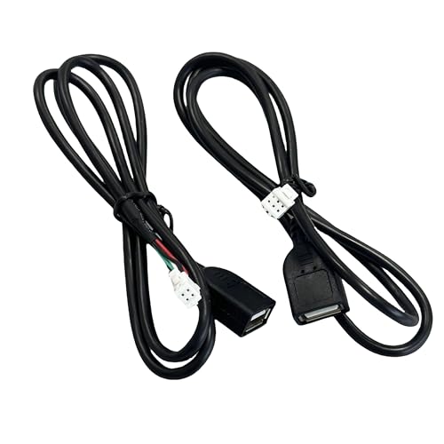 Epronic Adaptateur de Câble USB 4 Broches & 6 Broches pour Autoradio Android Adaptateur USB Câble Connecteur pour Autoradio Voiture Stéréo