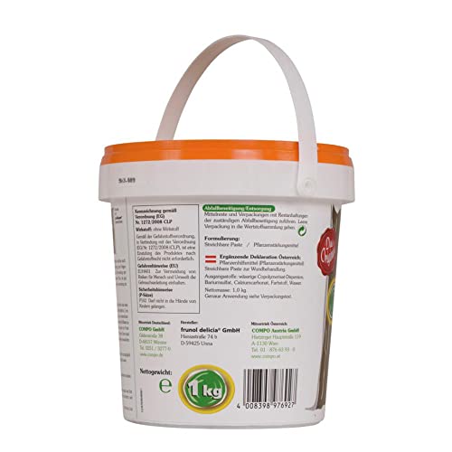 Compo Lac Balsam, Wundverschlussmittel zur Behandlung an Zier- und Obstgehölzen, 1 kg