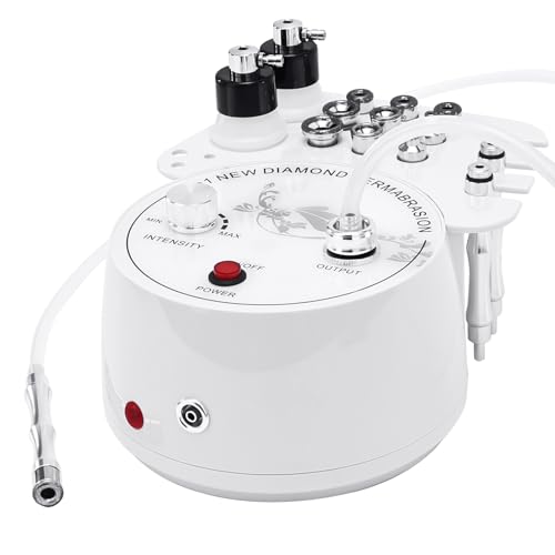 Blayram Diamant Micreoder mabrasion Gerät Professionelle, 3-in-1 Upgrade-Version mit Vakuumglasröhre und Sprühflasche für die Hautpflege zu Hause