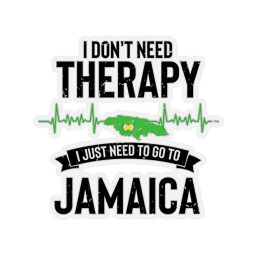 Teegarb Letter Blanket Adesivo con scritta "Jamaica Heartbeat Leisure Lover Getaway Enthusiast Hilarious Jamaican" adesivi per laptop auto 2" × 2" / trasparente