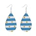 Orecchini pendenti in legno con bandiera dell'Argentina, orecchini pendenti in legno, per donne e ragazze e Senza metallo, colore: Watertrop, cod. g60889855p559c595s1193