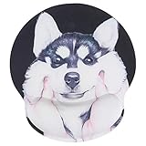 SOLUSTRE Ergonomisches Mauspad mit Gel- Handballenauflage Unterstützt Personalisierte Süße Mauspads mit Rutschfester Basis für Die Arbeit im Home Office ( Schwarz )