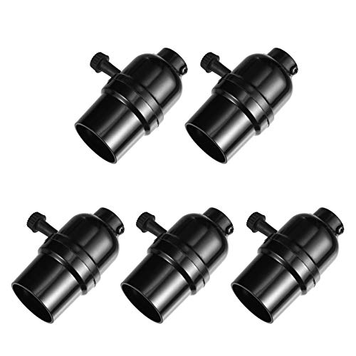 Cabilock 5 Peças Cabeça De Lâmpada De Empurrão Torcido Tomada De Luz Vintage Suporte De Lâmpada Vint