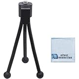 5 Inch Mini Tripod w/Spider Flex Legs + a Micro Fiber Cleaning Cloth by eCost
