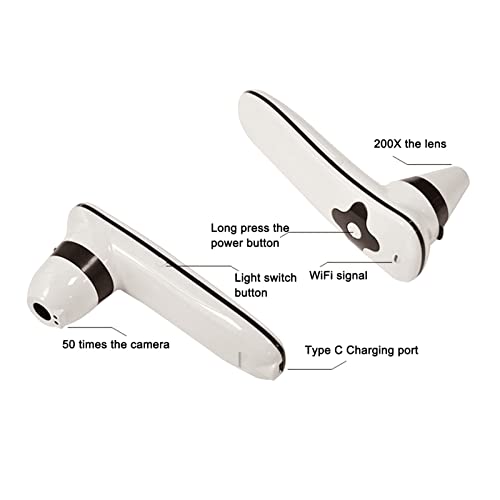 Analisador de Cabelo de Diagnóstico, Ampliação de 50x e 200x, Detector de Folículo Capilar Sem Fio R