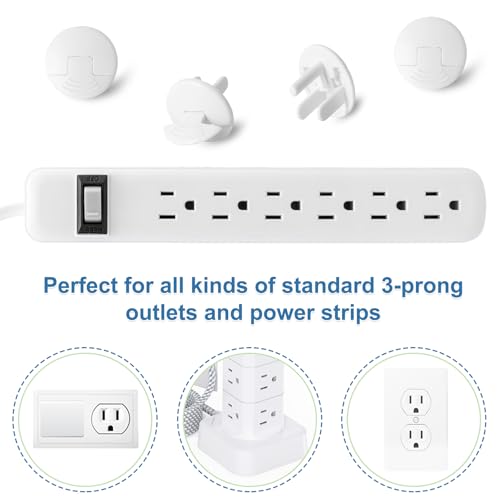 image for Outlet Covers Baby Proofing White - PRObebi 38 Pack Plug Covers for El