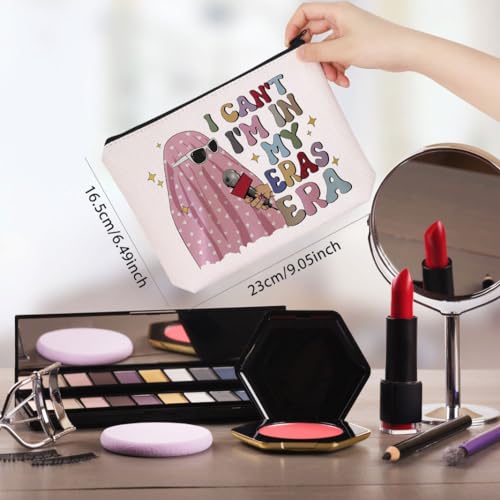 World Tour Concert Meme Gift Singer Merchandise I Can't I'm in My ERAS Era Makeup Bag for TS Fans (My ERAS Era EU) - Image 2