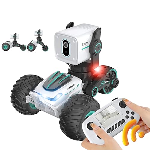 Xezusia RC Car with Camera, Remote Control Car with 720P HD Live Video, 4WD Off-Road Vehicle with Real-Time Transmission, 50M Range RC Cars for Kids & Adults, Rechargeable Racing Drift Cars