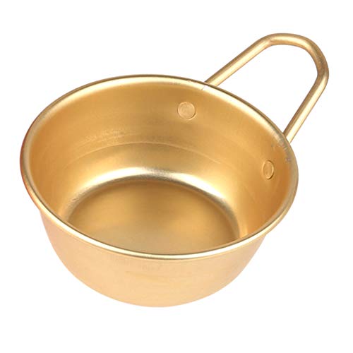 Tigela de alumínio Homozy Korean Spirit Makgeolli bebendo cerveja dourada