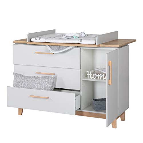 ROBA Commode Caro – Avec table à langer – 3 tiroirs + 1 porte – - vue 8