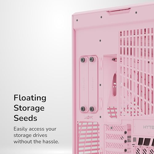 Image of Hyte Y70 Mid-Tower ATX Gaming PC Desktop Case - Panoramic Tempered Glass - Dual Chamber - High Airflow Chassis - PCIE 4.0 Riser Cable Included - New Modern Aesthetic - Strawberry Milk (Pink)