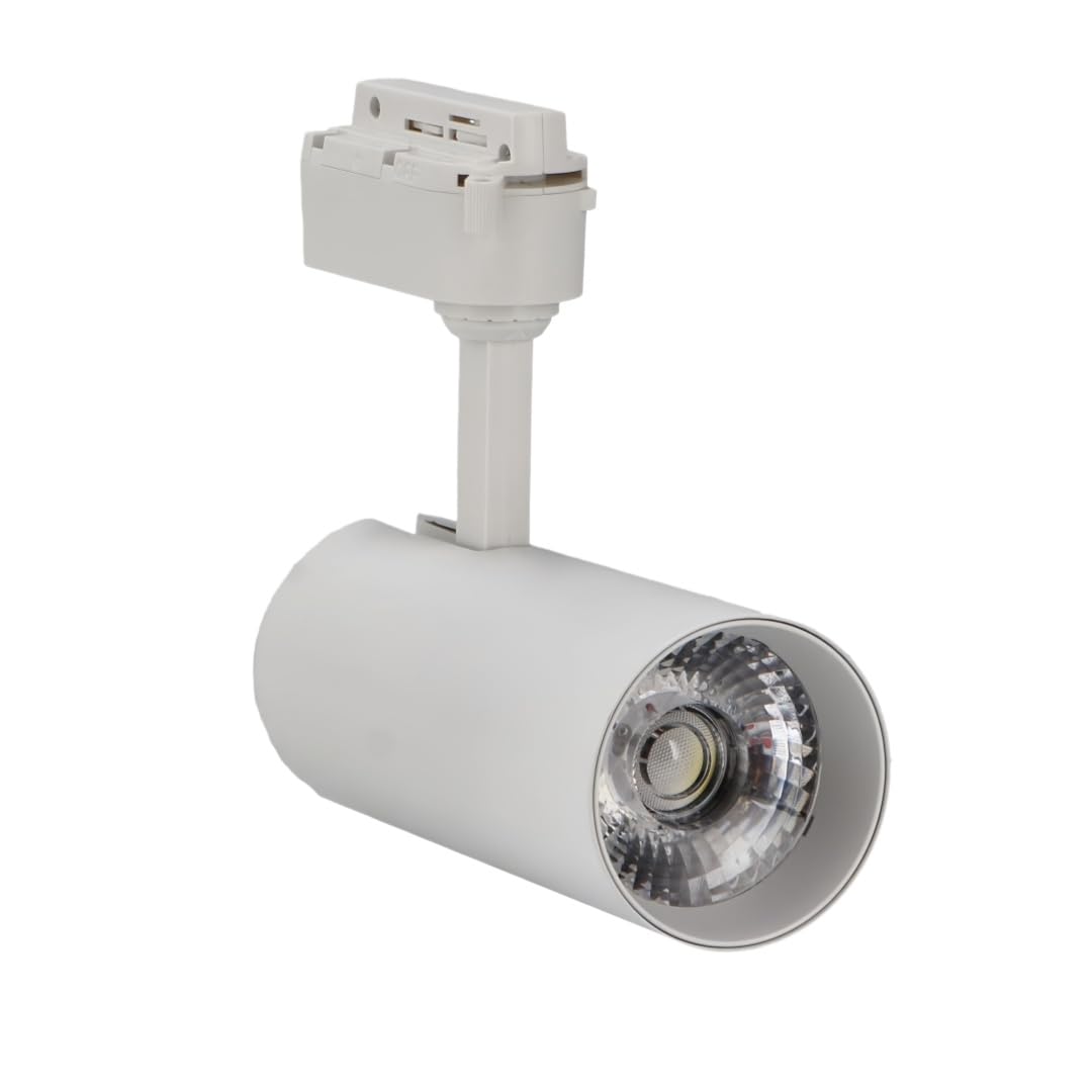 ANSIEN Reflektor LED 30W do jednofazowej szyny 2-przewodowej COB LED, (zmiana bieli CCT na zimno-neutralno-ciepły) komercyjne oświetlenie sufitowe LED