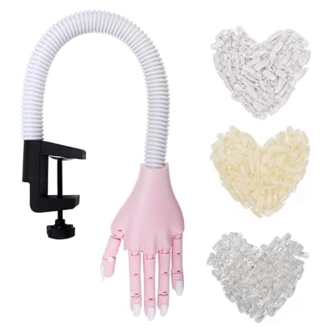 Deciniee Practice Hand with 300 Nail Tips Cover