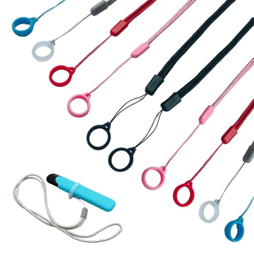 YUVKIN 10 pièces 5 Couleurs Lanière de Cigarette Électronique Silicone Élingue de Cou de Cigarette Sangle de Cou de Corde Suspendue pour Cigarette