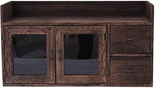 Shaboz ZPYWJG-2301311897 Holz Schreibtischorganizer mit Schubladen