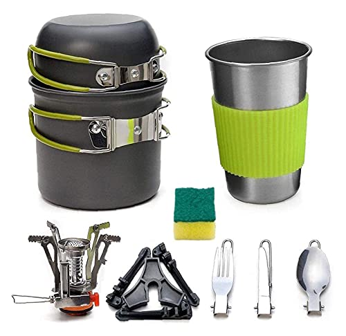 Ustensiles de cuisine pour four et réchaud compacts de camping