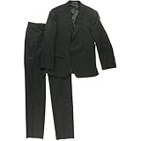 Tommy Hilfiger Men's Shadow Stripe 2 Button Side Vent Trim Fit Suit