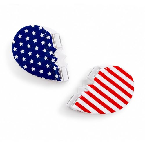 Image of DAFNI KLIX Magnetic Hair Clips - The Original Magnetic Hair Clips by DAFNI, Icon Design, Strong Hold, No Pull, Flat Comfort (Heart 250 (1 Pair))