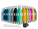 ➤ 2 TAPAS INTERCAMBIABLES - (1) Tapa deportiva - Diseñada con pivotes y una correa flexible, esta gorra se mueve cuando lo haces. Además, la duradera tapa de paja Wide Louth le permite agregar un sorbo perfecto a todas sus aventuras al aire libre. (2) Tapa estándar de acero inoxidable: para mantener las bebidas frías hasta 24 horas o caliente hasta 12, sin importar el clima exterior.
