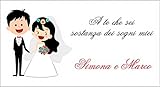 banner striscione a te che sei sostanza dei sogni miei matrimonio personalizzabile - banner pvc da esterno garanzia 10 anni (500x100 cm)