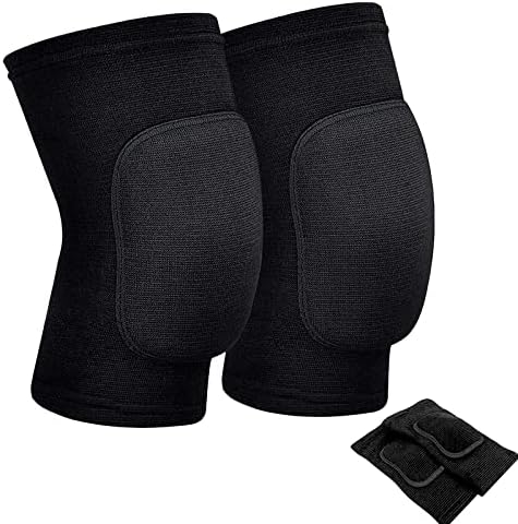 RYBTB Knee Pads with Elastic Support for Sporter, Breathable Knee Protection for Men Women Kids, Knee Brace for Volleyball Football Dance Yoga Tennis Running Cycling Workout Climbing(S, Black)
