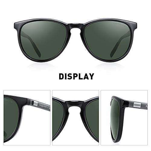 Image of MERRY'S Unisex Polarized Aluminum Sunglasses Vintage Sun Glasses For Men /Women S8286